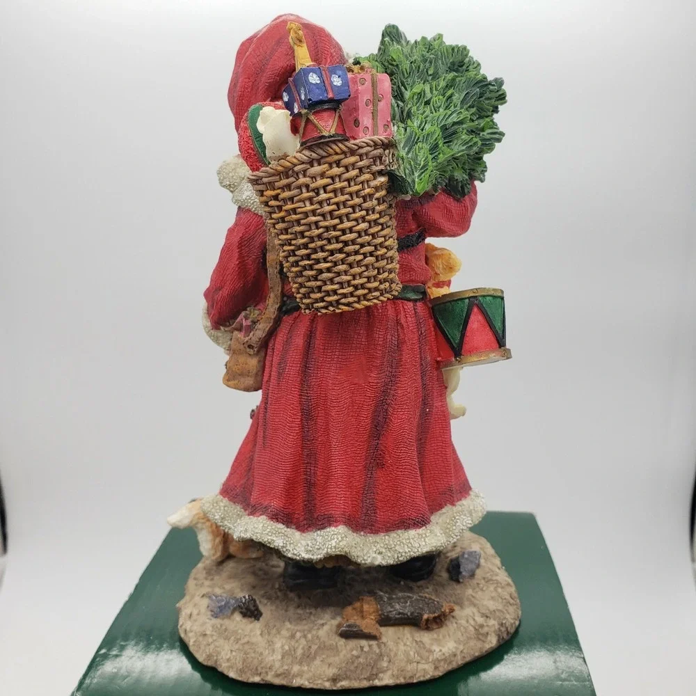 Holiday Lane Poly Resin Woodland Santa W/ Tree‎ Christmas 8